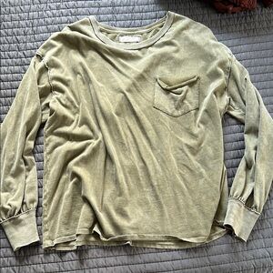 Free People Long Sleeve Shirt with Pocket